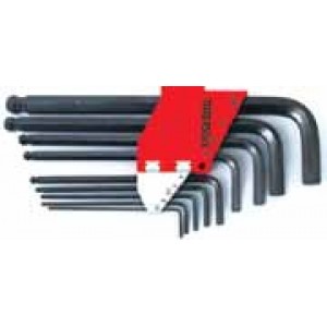 Teng Tools 9Pc Hex Key Wrench Set AF Ball Point